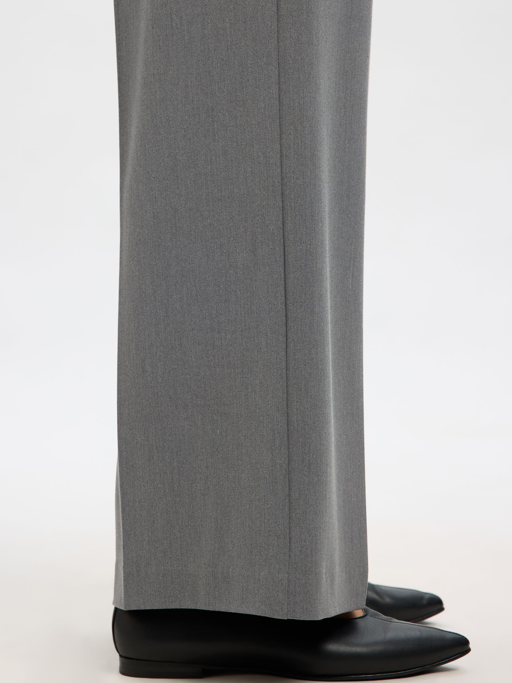 COUPE LARGE PANTALON, Medium Grey Melange, highres