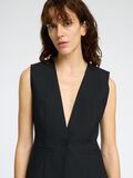 Selected FITTED WOOL BLEND WAISTCOAT, Black, highres - 16097767_Black_006.jpg