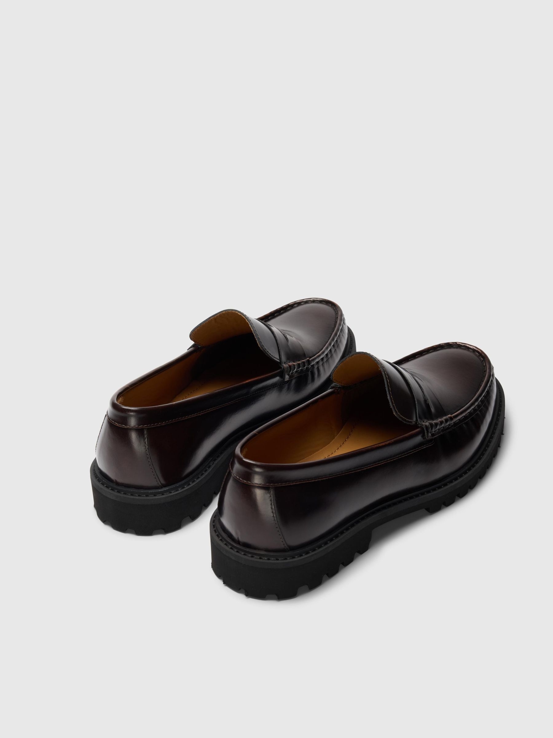 LEDER PENNY LOAFER, Demitasse, highres