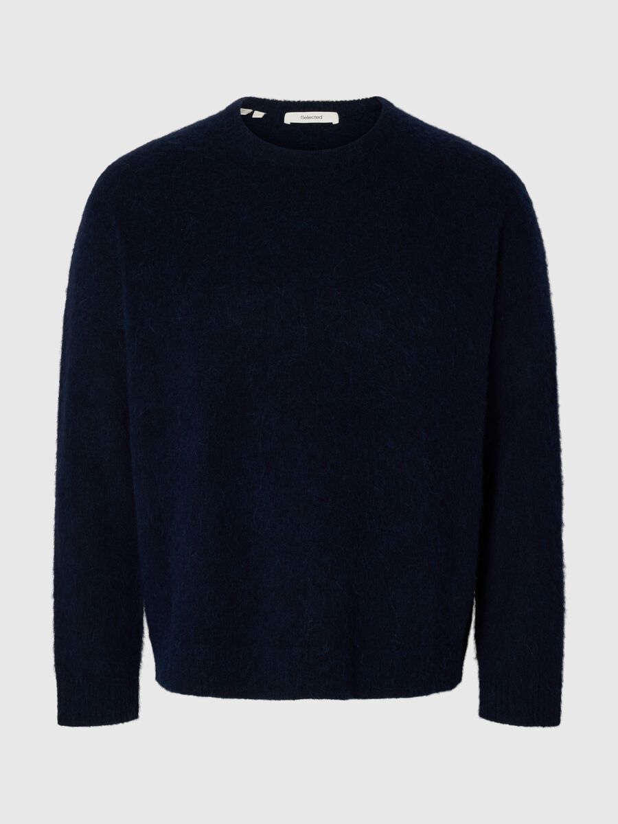Product tile image - RELAXED FIT KNITTED PULLOVER, Sky Captain | 16100769_SkyCaptain