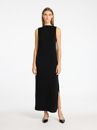 GLITZER MAXIKLEID, Black, highres