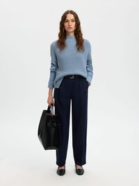 OVERSIZED JUMPER, Dusty Blue, highres