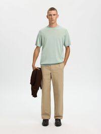 100% MERINO WOOL T-SHIRT, Aqua Gray, highres