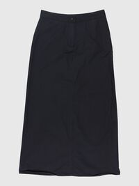 STRAIGHT MAXI SKIRT, Black, highres