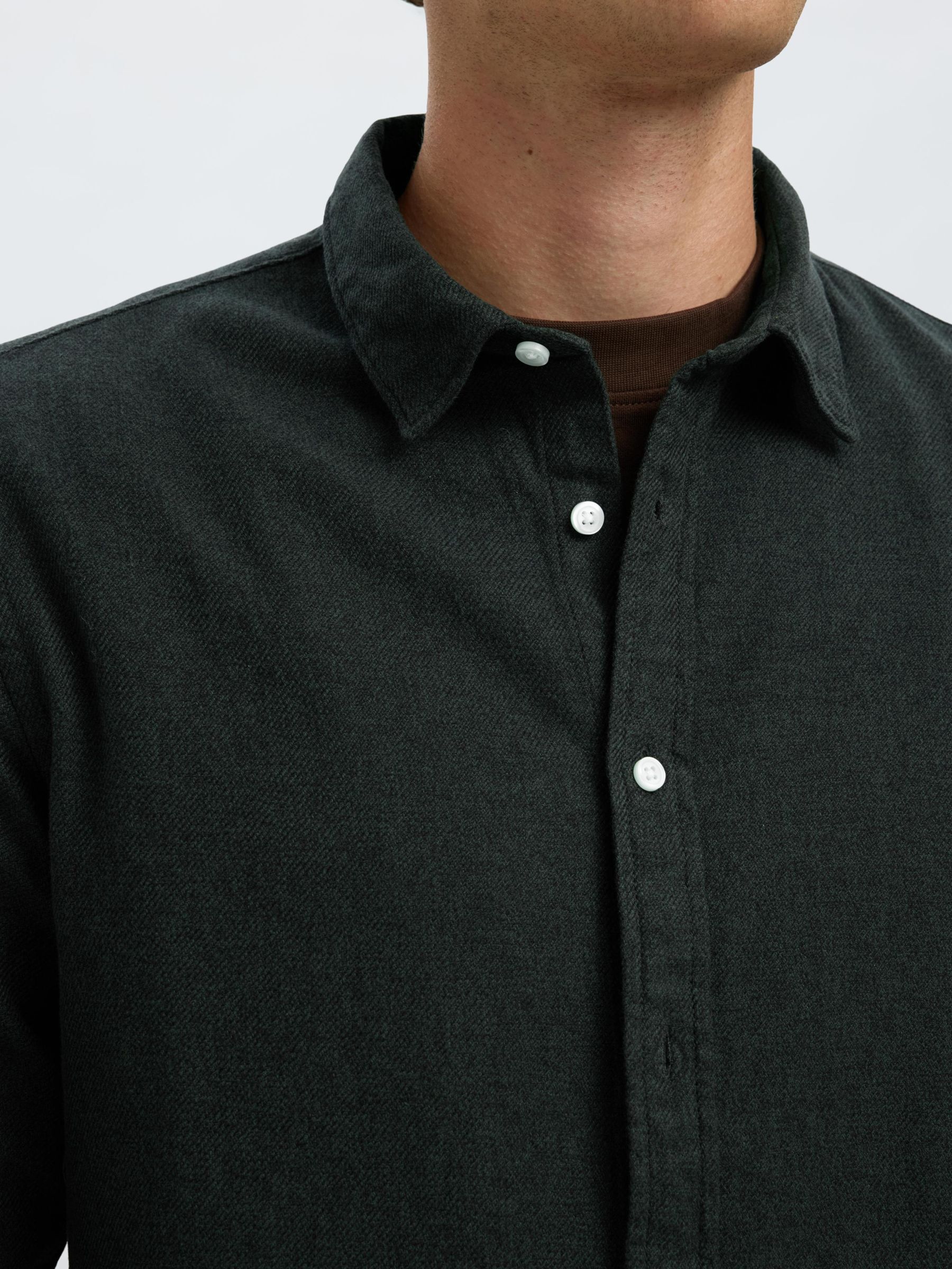 REGULAR FIT SHIRT, Forest Night, highres