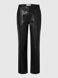 Selected WIDE FIT LEATHER TROUSERS, Black, highres - 16095157_Black_001.jpg