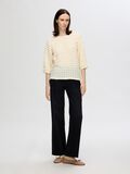Selected TEXTURED  3/4 SLEEVED TOP, Snow White, highres - 16096981_SnowWhite_005.jpg