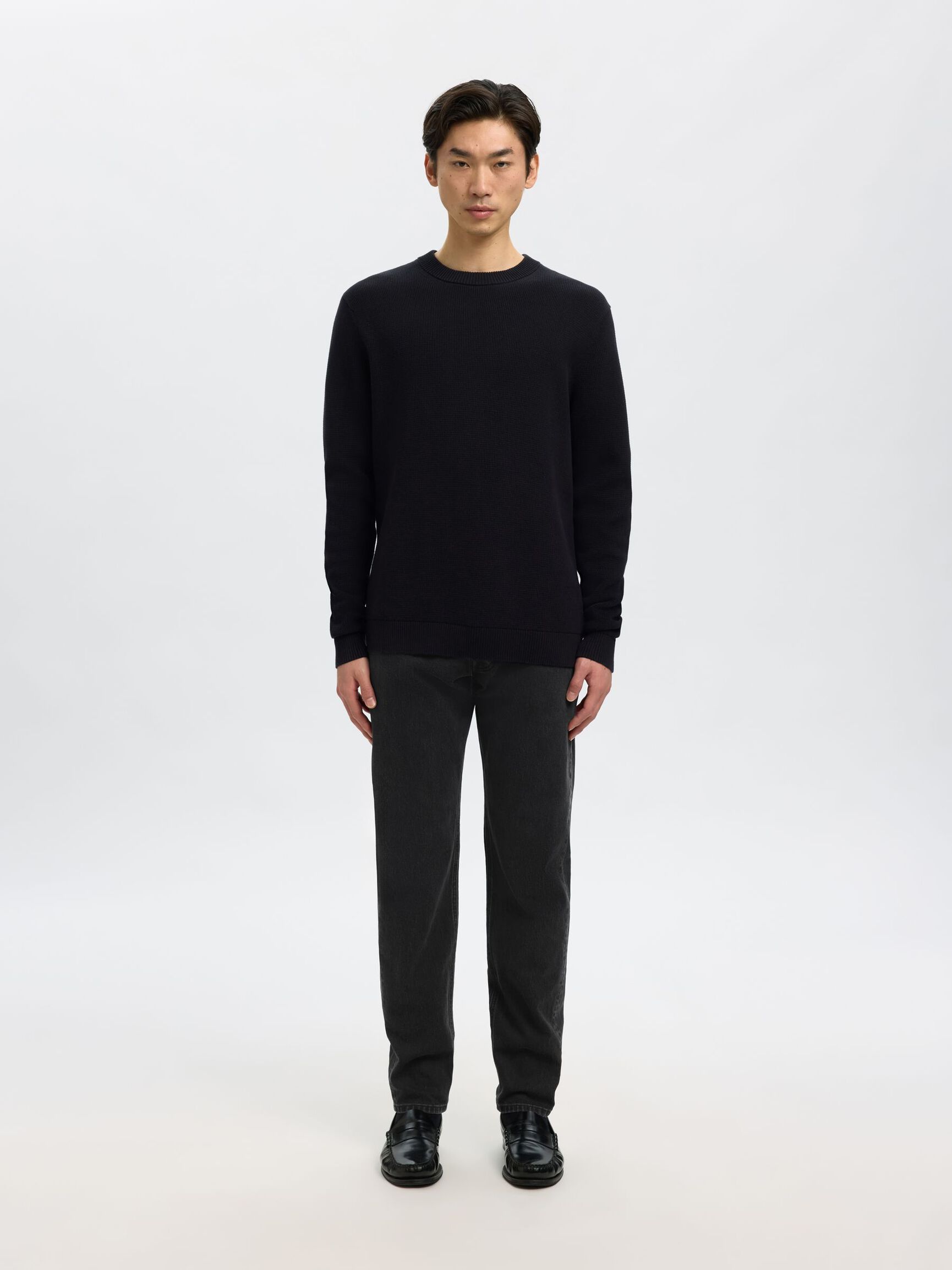 175 SLIM FIT JEANS, Black Denim, highres
