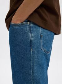 190 JEAN COUPE FUSELÉE, Medium Blue Denim, highres