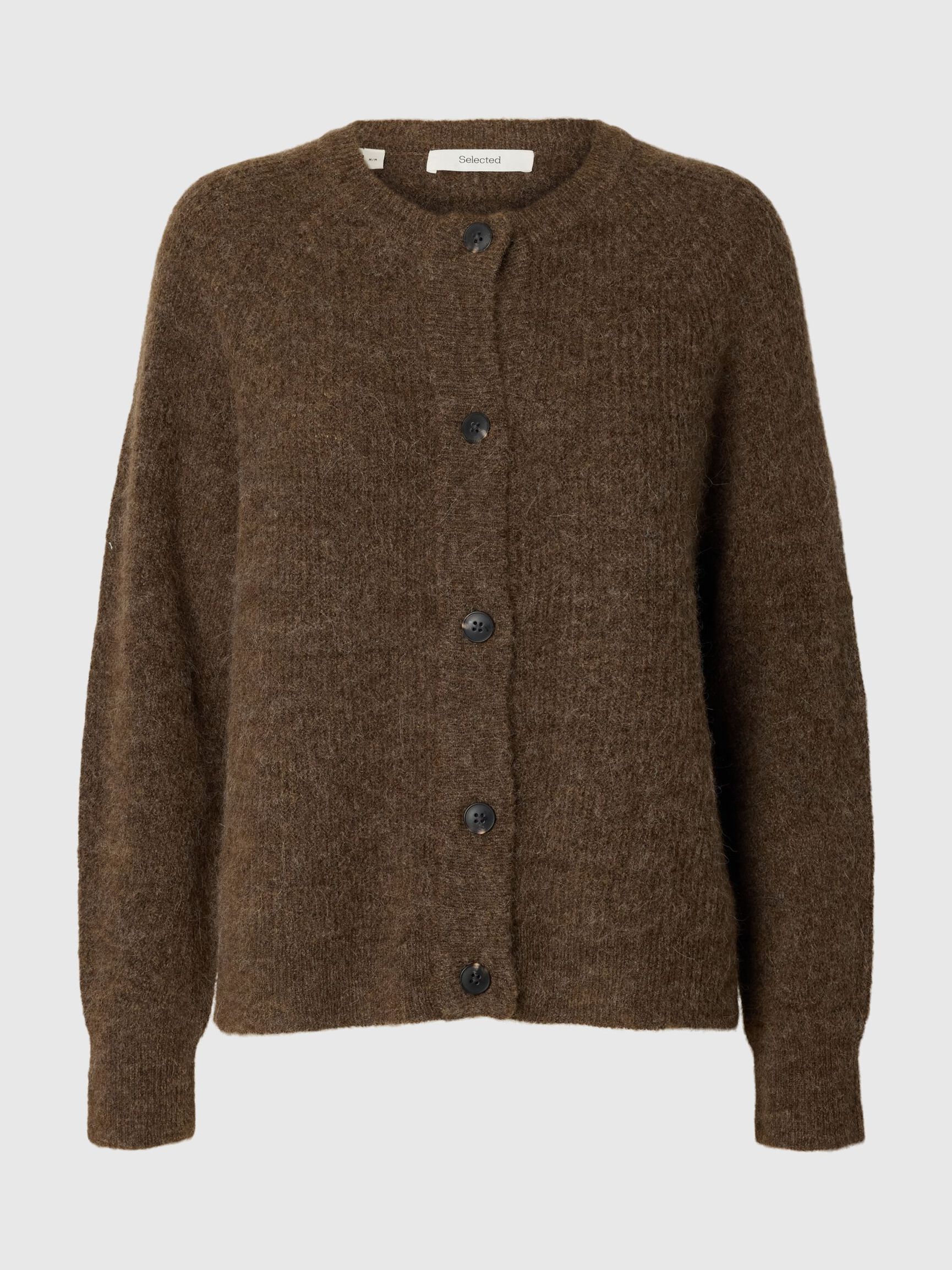 WOOL BLEND CARDIGAN, Dachshund, highres