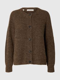 WOOL BLEND CARDIGAN, Dachshund, highres
