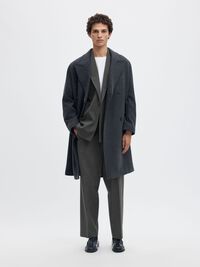 RELAXED FIT BLAZER À DOUBLE BOUTONNAGE, Grey, highres