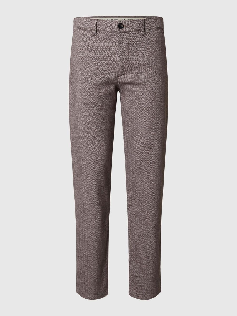 Selected 175 SLIM FIT GEBORSTELD CHINO, Morel, highres - 16090139_Morel_1053513_001.jpg