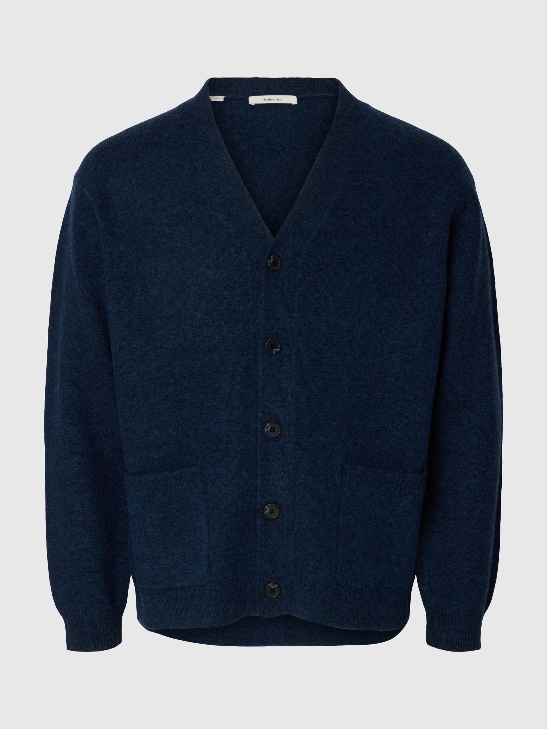 LAINE MÉLANGÉE CARDIGAN, Sky Captain, highres