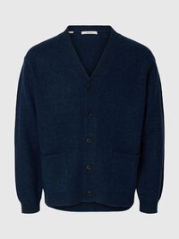 LAINE MÉLANGÉE CARDIGAN, Sky Captain, highres