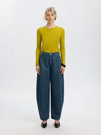 100% MERINO WOOL PULLOVER, Avocado Oil, highres