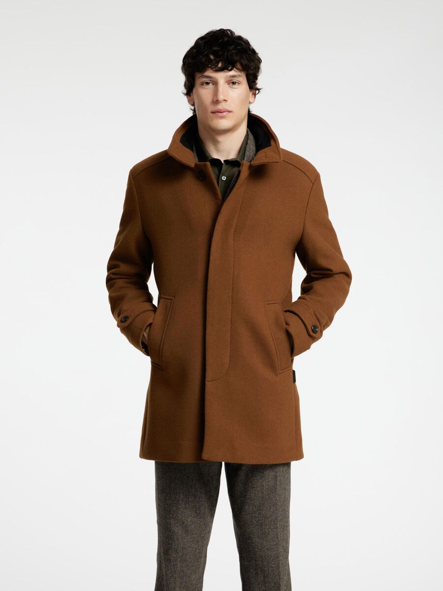 Selected WOOL BLEND COAT, Camel, highres - 16094322_Camel_003.jpg