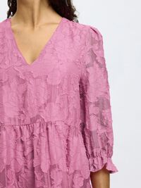 TIE WAIST MIDI DRESS, Rosebloom, highres