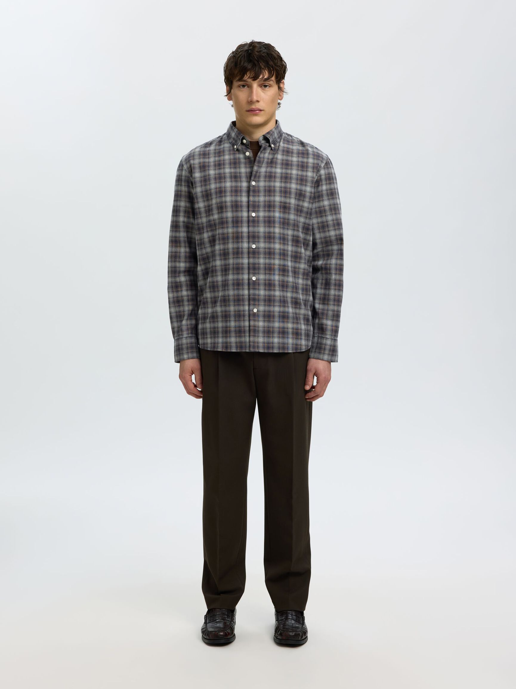 COTTON LONG SLEEVED SHIRT, Sky Captain, highres