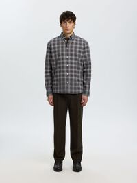 COTTON LONG SLEEVED SHIRT, Sky Captain, highres