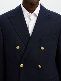 WOLL ZWEIREIHIGER BLAZER, Dark Navy, highres