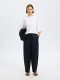 Selected COTTON BARREL FIT TROUSERS, Black, highres - 16097727_Black_005.jpg