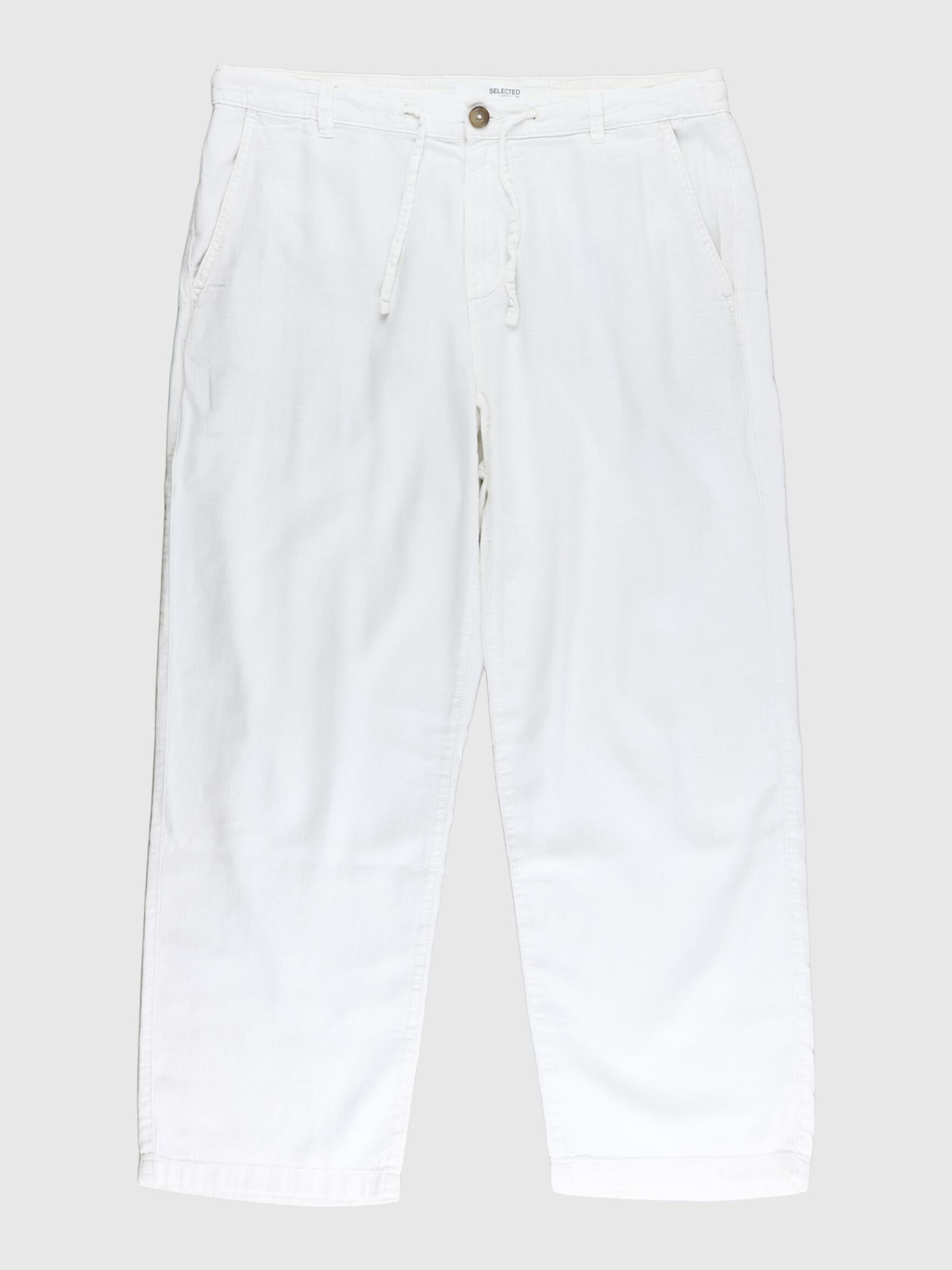 220 LOOSE FIT LINEN-BLEND TROUSERS, Cloud Dancer, highres
