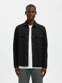 KLASSISCHES OVERSHIRT, Black, highres