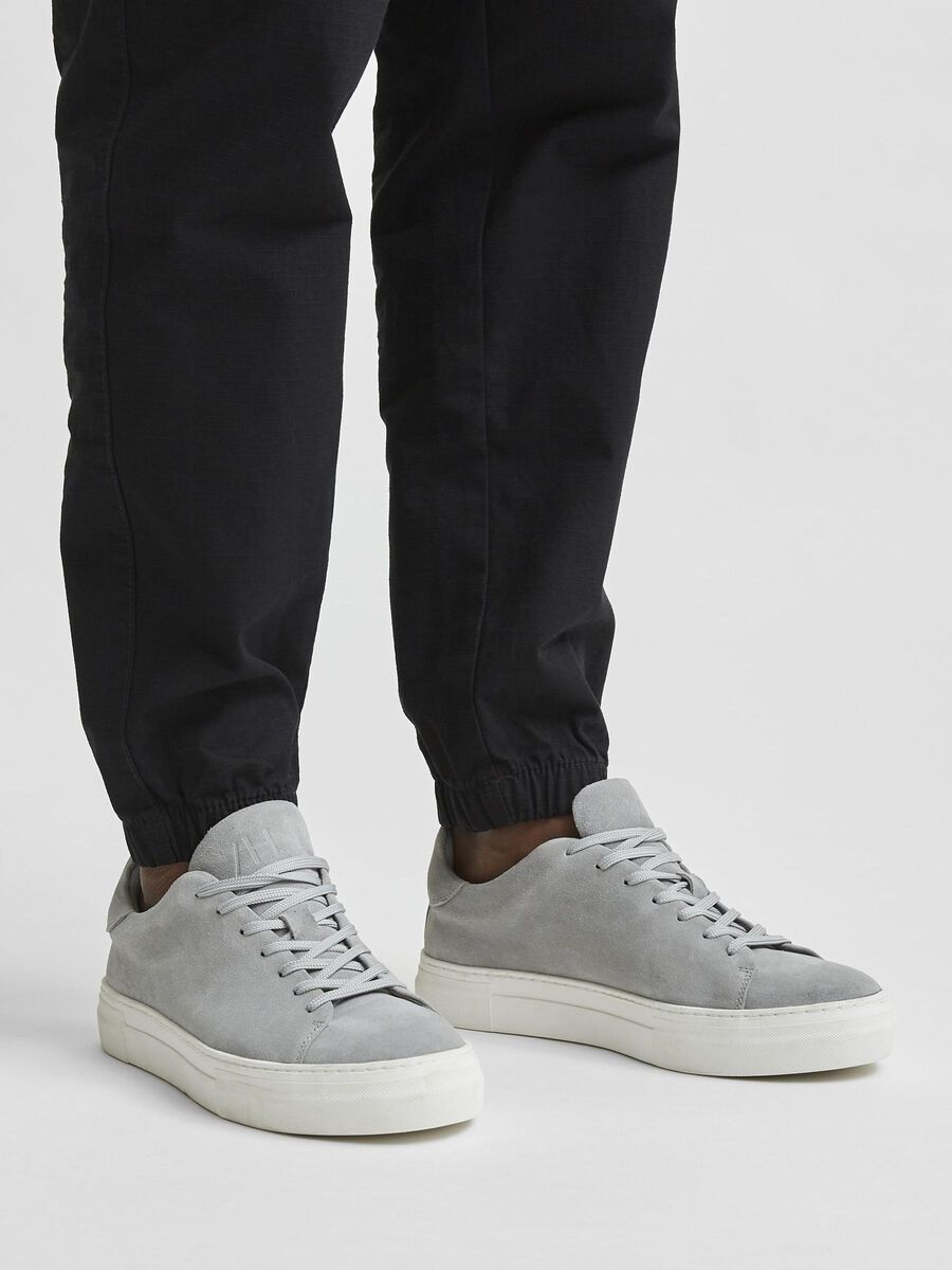 Selected CHUNKY SUEDE  TRAINERS, Grey, highres - 16095934_Grey_003.jpg
