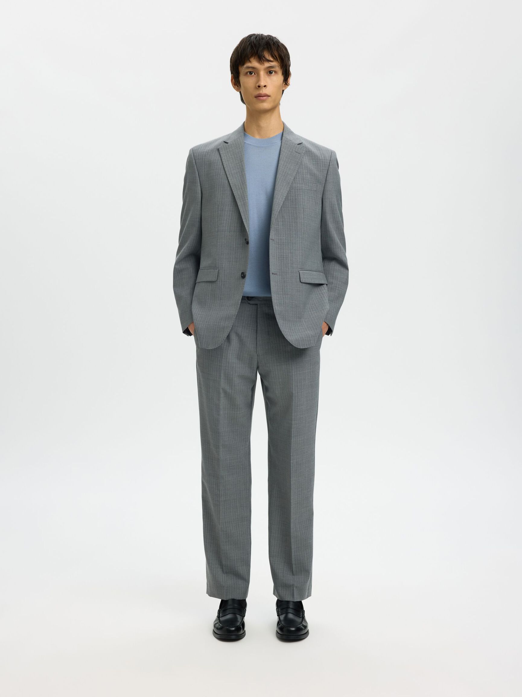 100% MERINO WOOL T-SHIRT, Dusty Blue, highres