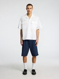 LOOSE FIT CHINO SHORTS, Outer Space, highres