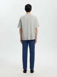 LOOSE FIT T-SHIRT, Light Grey Melange, highres
