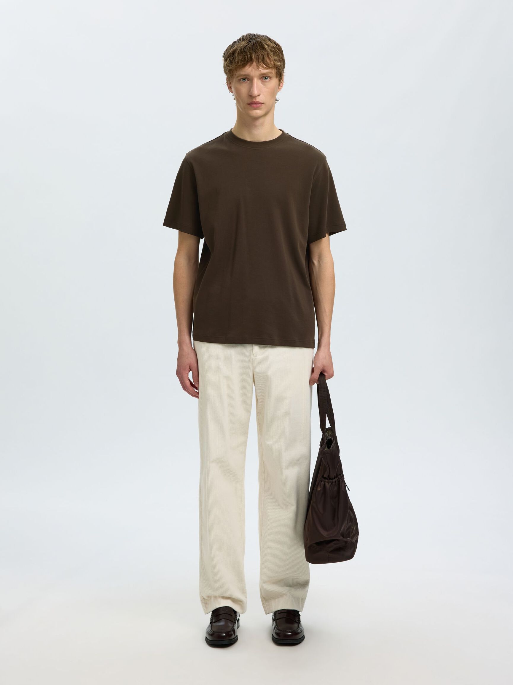REGULAR FIT T-SHIRT, Turkish Coffee, highres