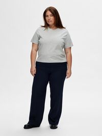 BOXY T-SHIRT, Light Grey Melange, highres