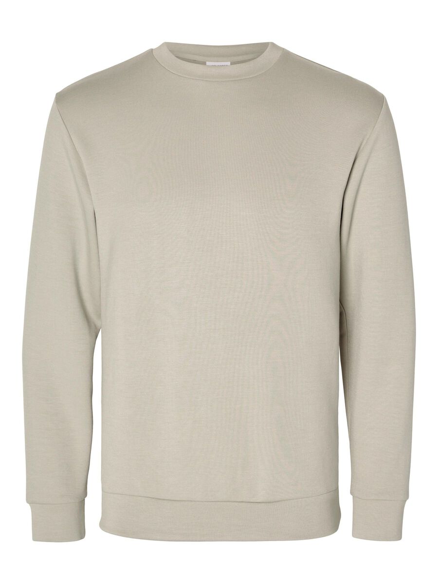 Selected VISCOSE BLEND SWEATSHIRT, Pure Cashmere, highres - 16092573_PureCashmere_001.jpg