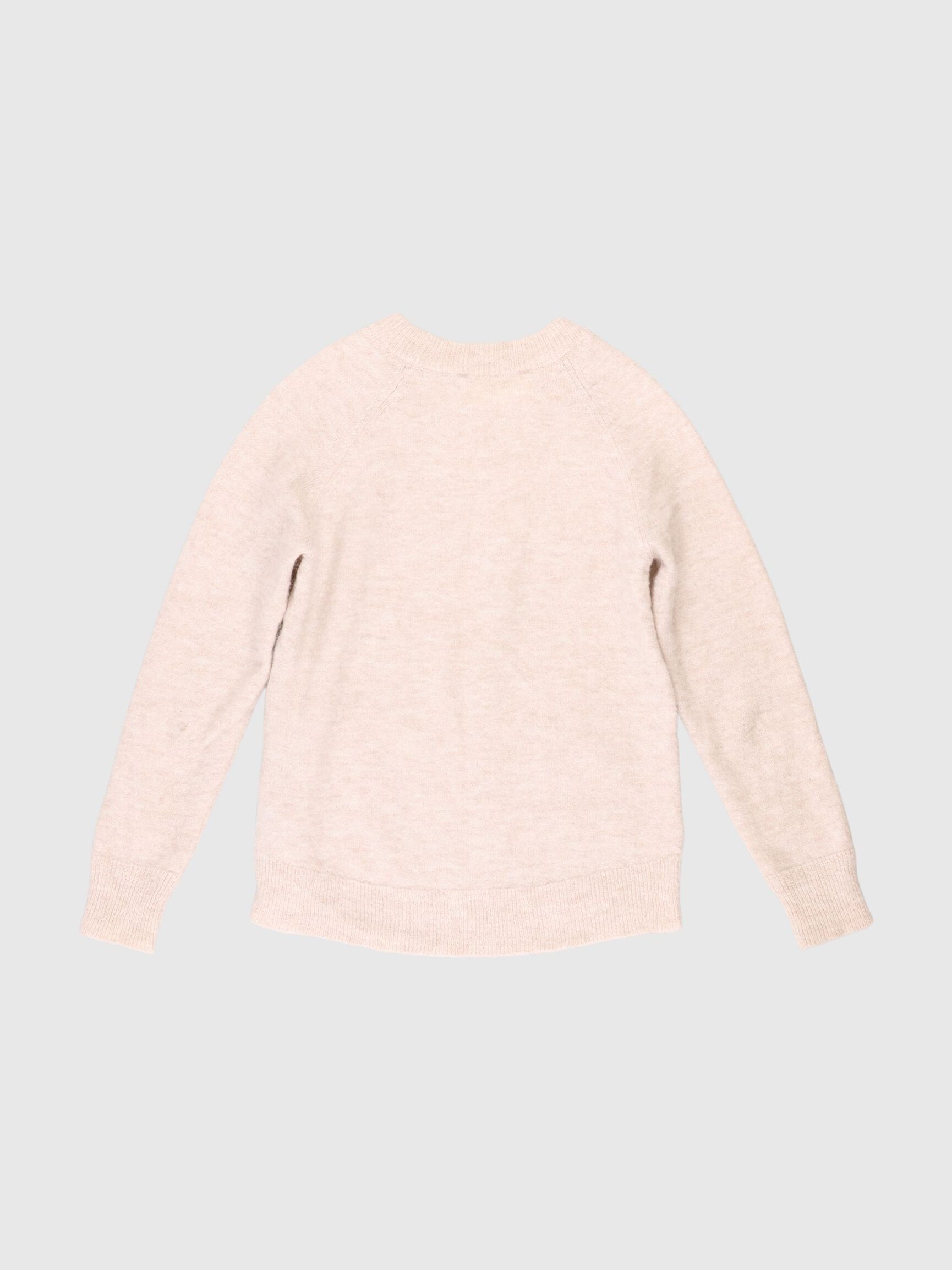 HOGE KRAAG SWEATER, Birch, highres