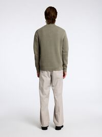 HALF-ZIP PULLOVER, Vetiver, highres