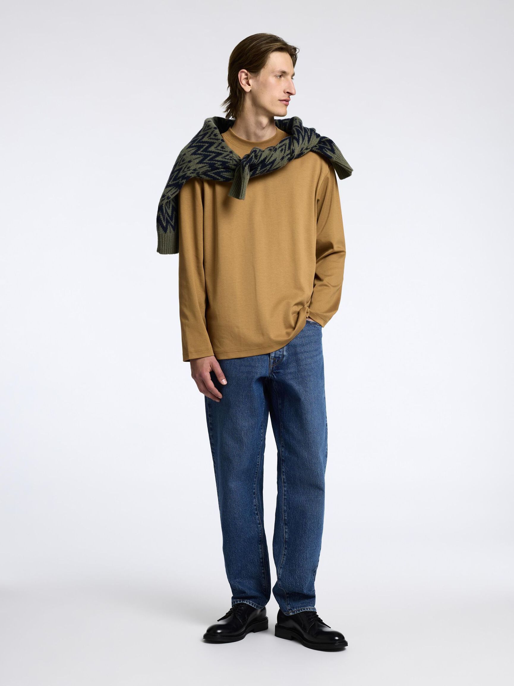100% KATOEN TOP MET LANGE MOUWEN, Chipmunk, highres
