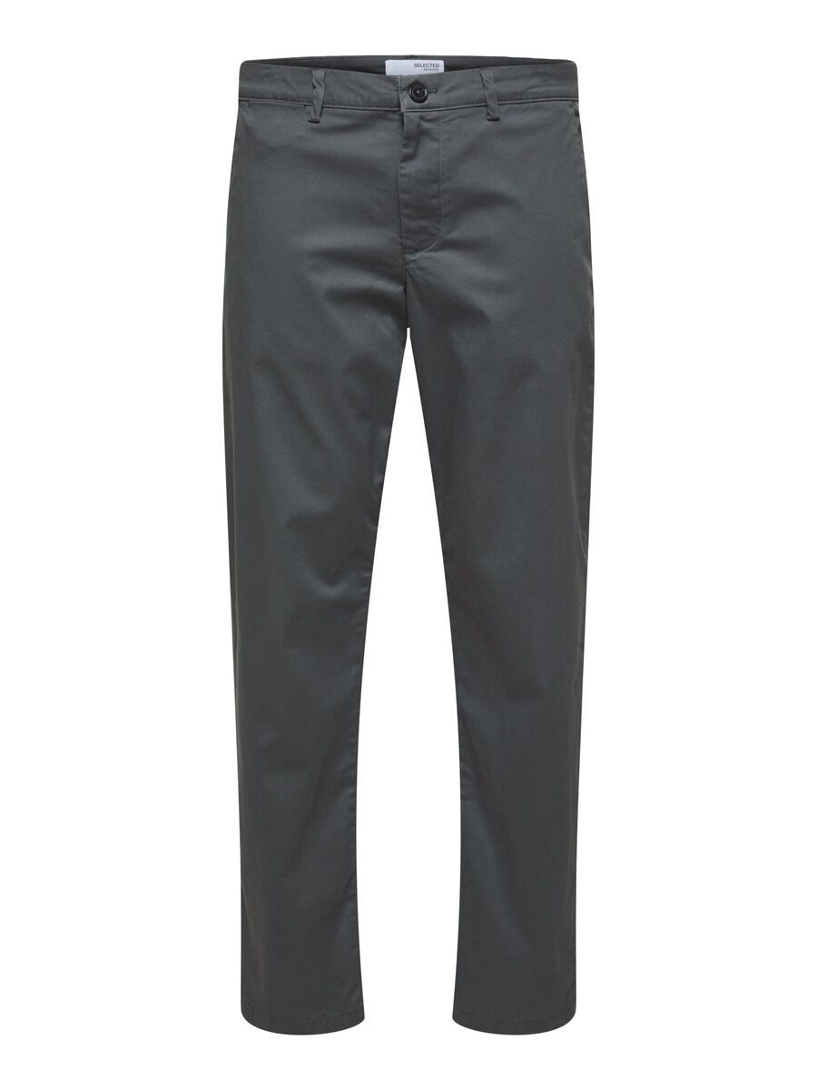 Selected 196 STRAIGHT FLEX CHINOS, Dark Shadow, highres - 16087665_DarkShadow_001.jpg