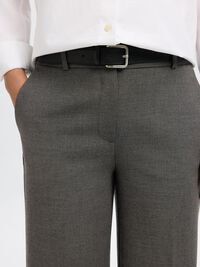 VISCOSEMIX WIDE LEG BROEK, Dark Grey Melange, highres