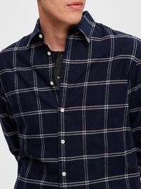FLANNEL SHIRT, Dark Sapphire, highres