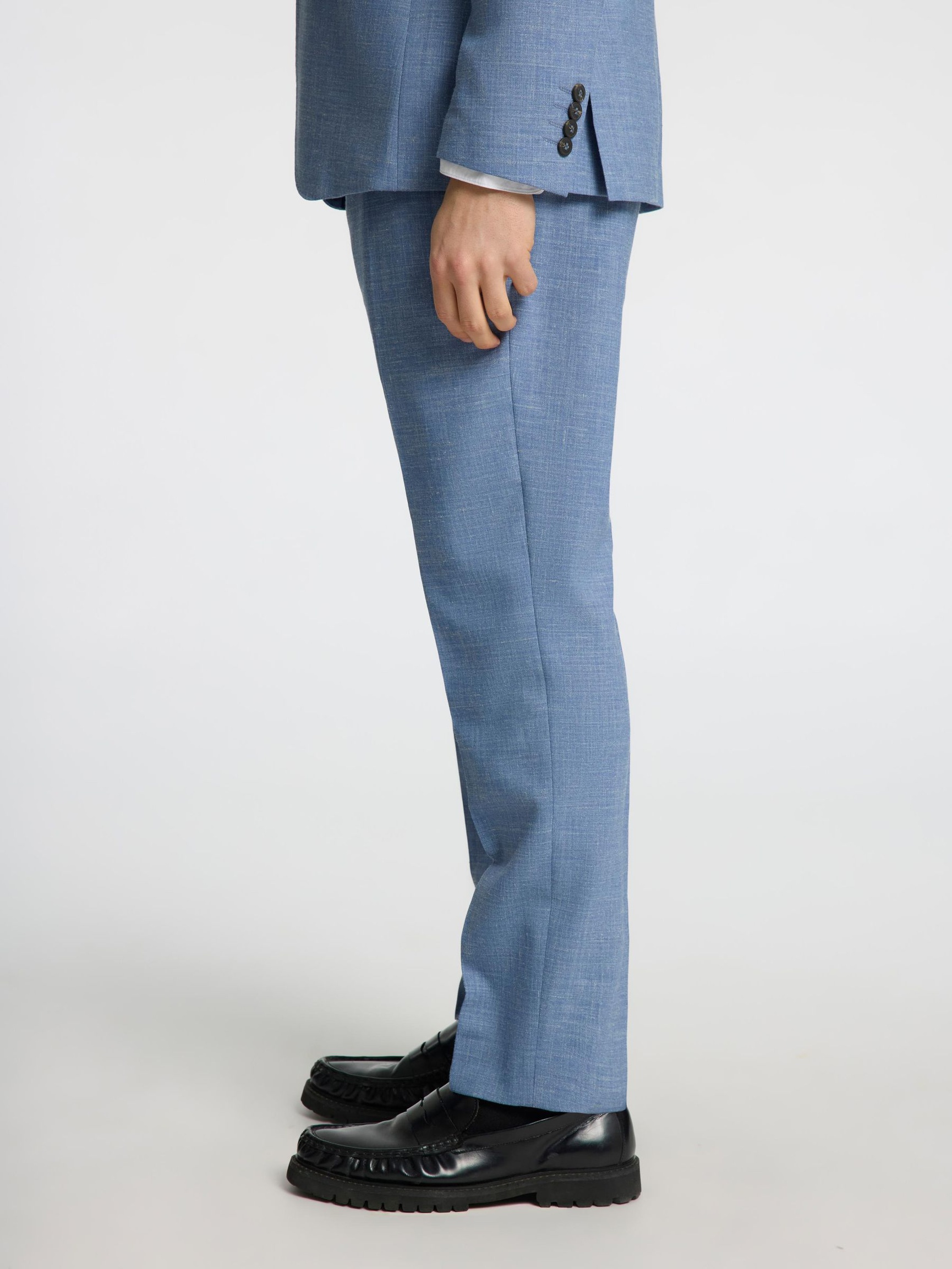 SLIM FIT ANZUGHOSE, Stonewash, highres