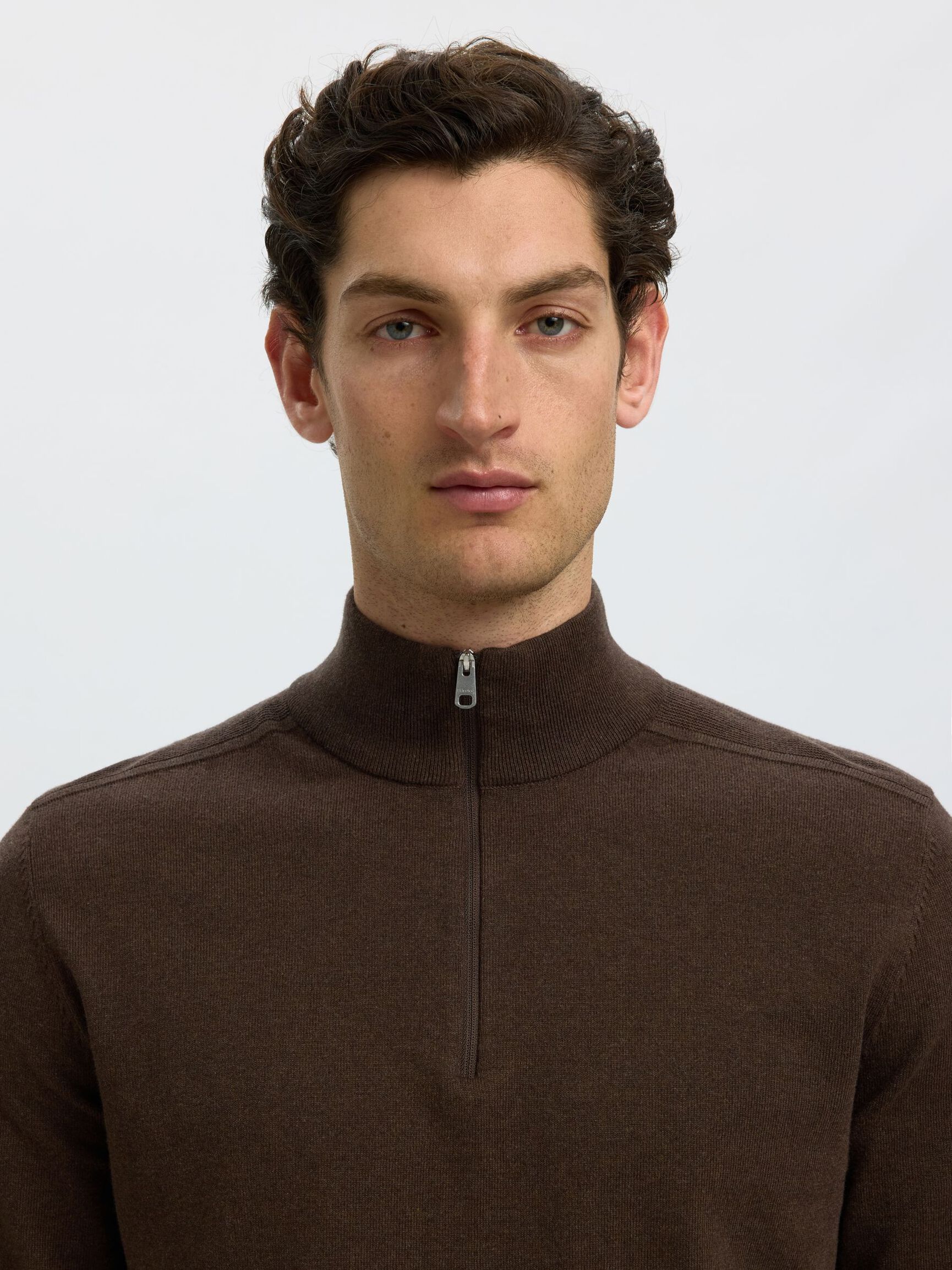 HALF-ZIP PULL EN MAILLE, Delicioso, highres