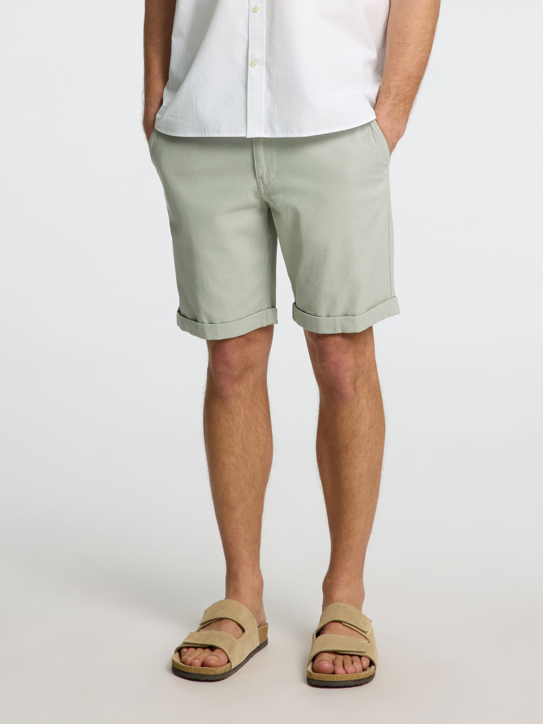BOMULL FLEX SHORTS, Iceberg Green, highres
