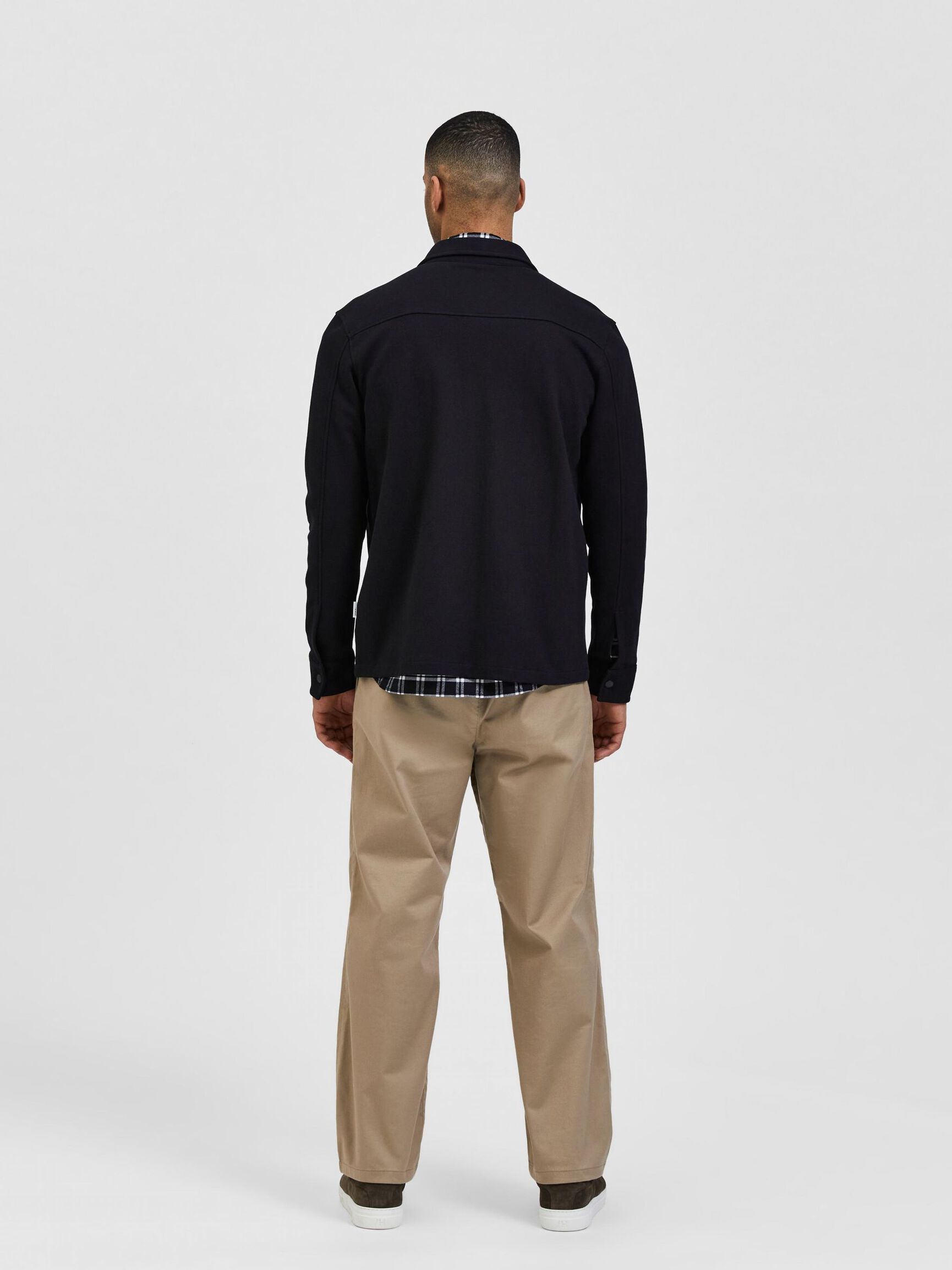 CLASSIC OVERSHIRT, Black, highres