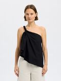 Selected BRAIDED ONE-SHOULDER TOP, Black, highres - 16097813_Black_003.jpg
