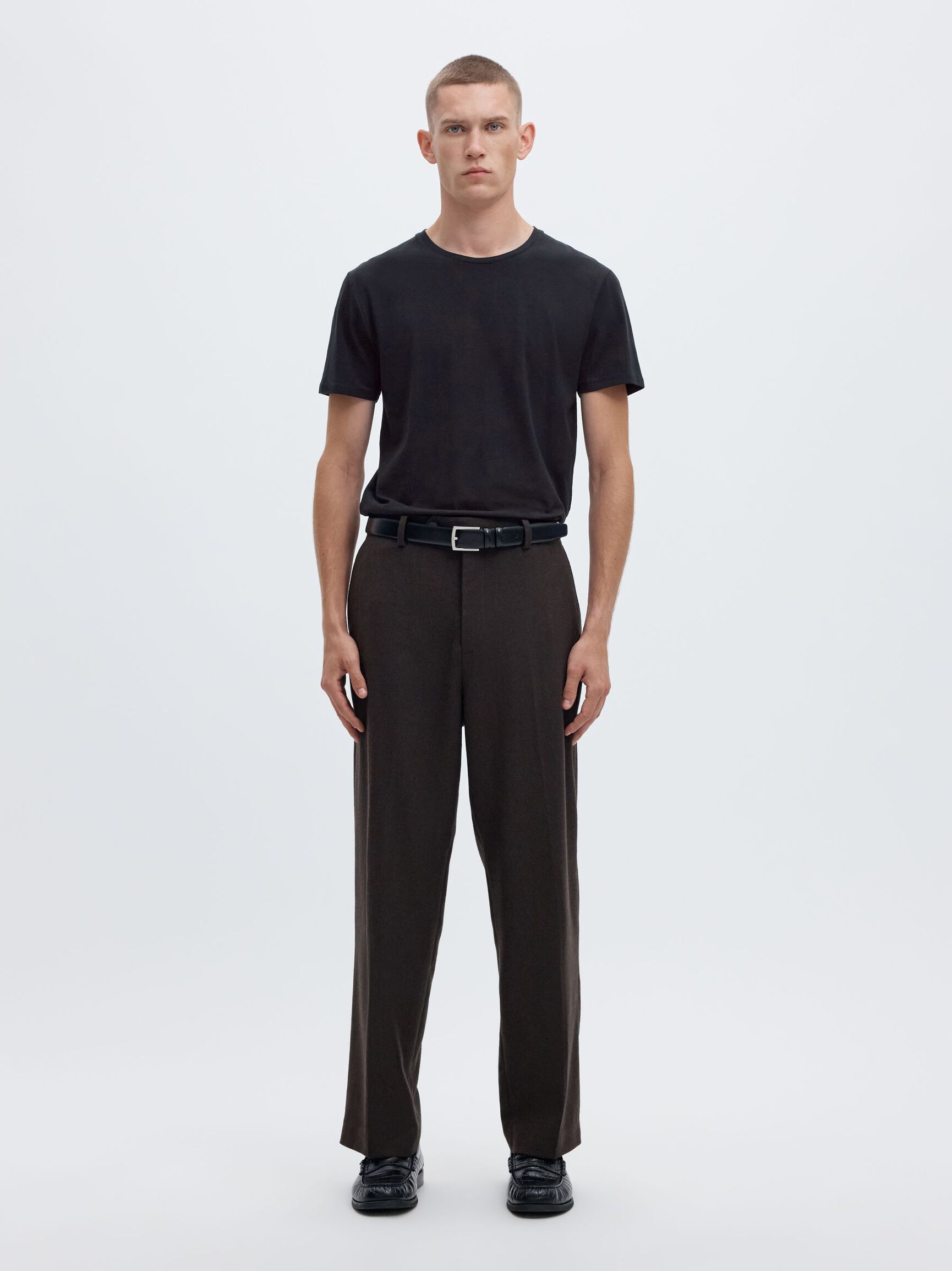 SHORT-SLEEVED T-SHIRT, Black, highres