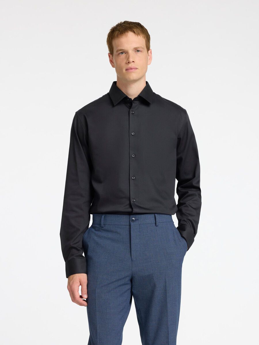 Selected SLIM FIT HEMD, Black, highres - 16092939_Black_003.jpg