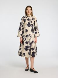 PRINTED SHIRT DRESS, Birch, highres