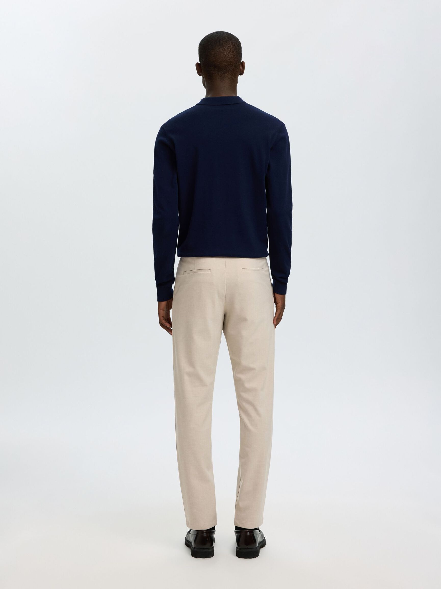 175 SLIM-FIT TROUSERS, Egret, highres